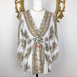🛑Angie [Boho Style] Floral Print Top Size S